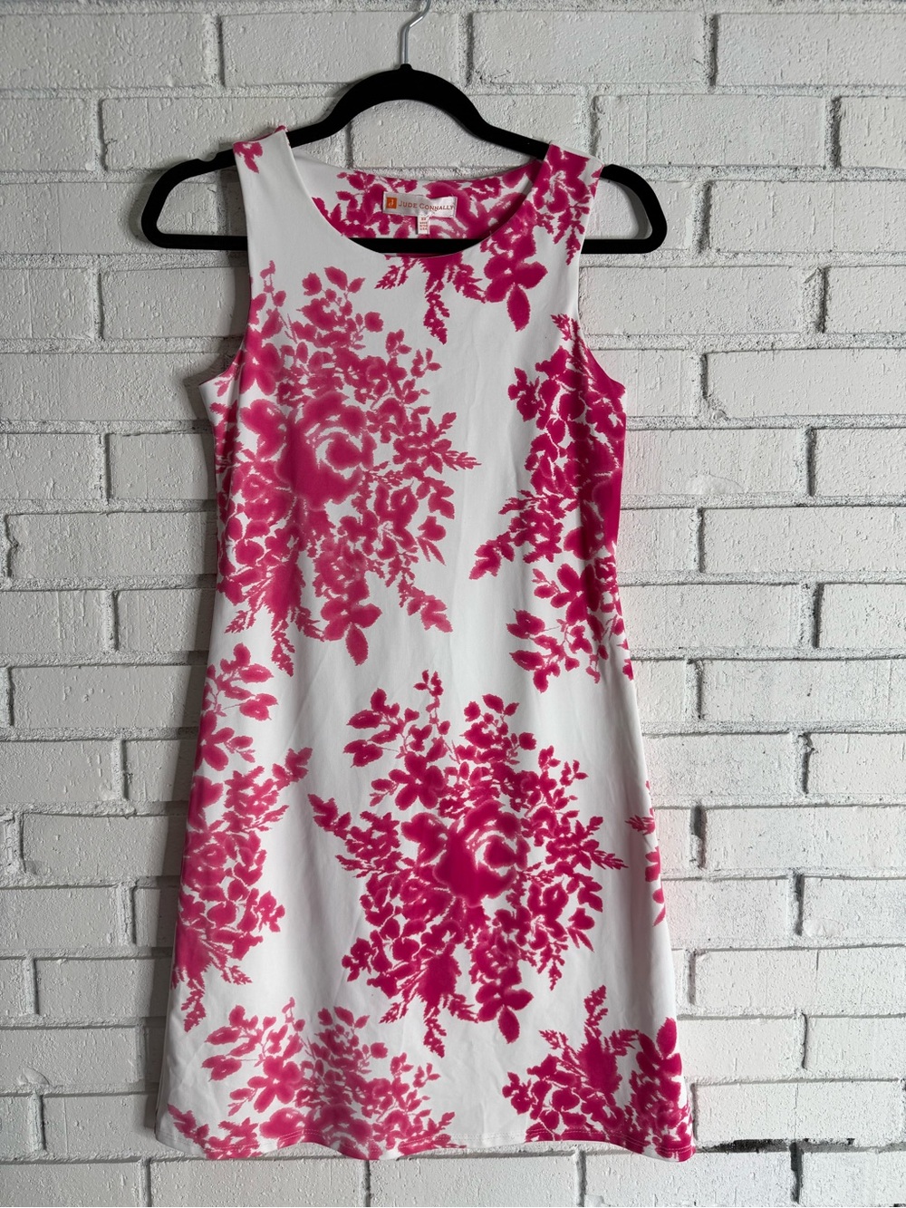 NEW Jude Connally Beth Dress Pink White Floral Shift Lightweight XS NWT